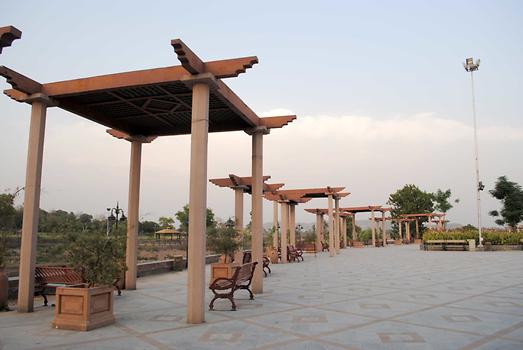 Shades installed near benches, Photo: Raja Nisar Ahmed from Pakistan Tours Guide 